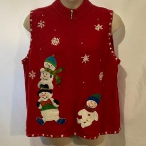 Vintage Ugly Christmas Sweater Vest